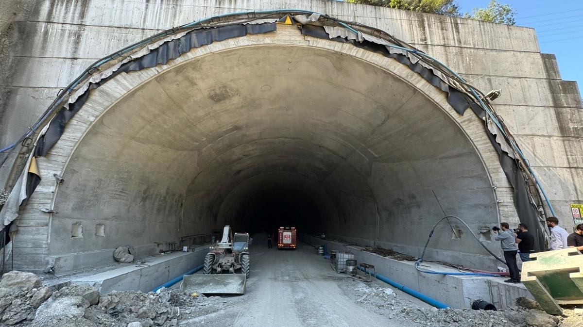 Trabzon'da tnel inaatnda iskele kt