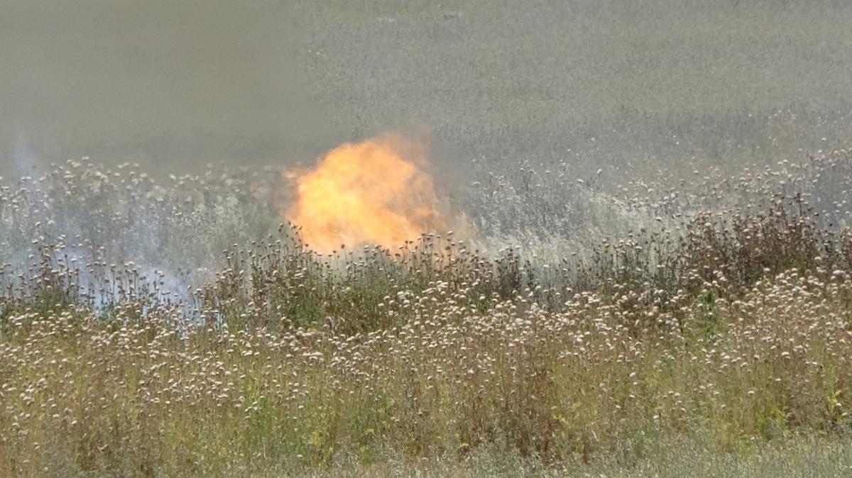 Doalgaz boru hattnda patlama sonucu yangn 