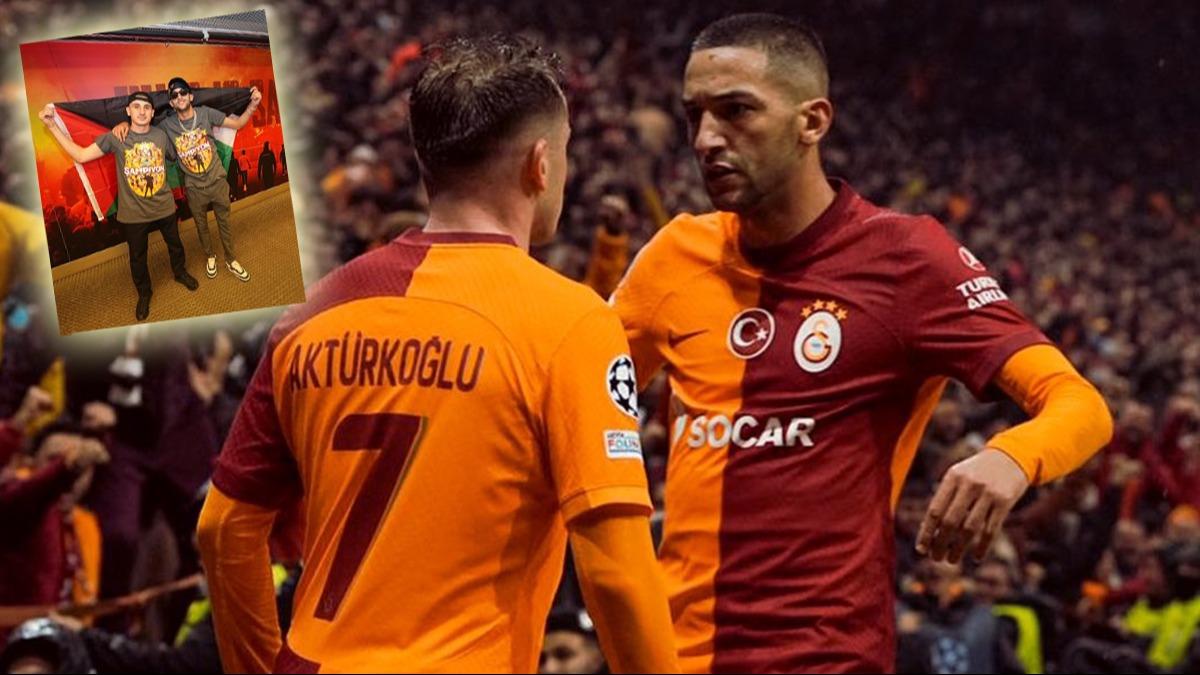 Kutlamalarda ses getiren paylam! Yldz futbolculardan ''zgr Filistin'' mesaj