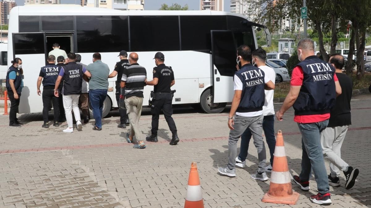 Mersin'deki DEA operasyonu: 9 pheliden 6's tutukland