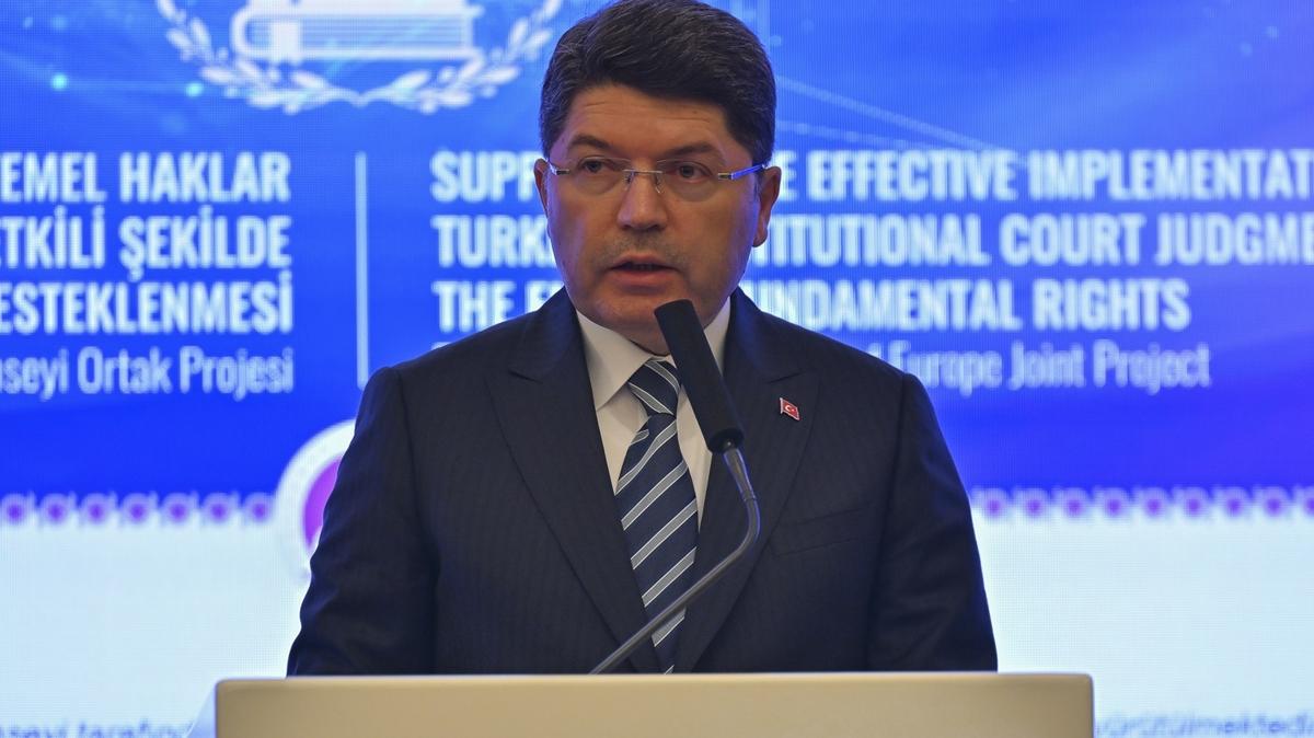 Bakan Tun'tan AHM kararlar aklamas: Trkiye'de bu oran yzde 90