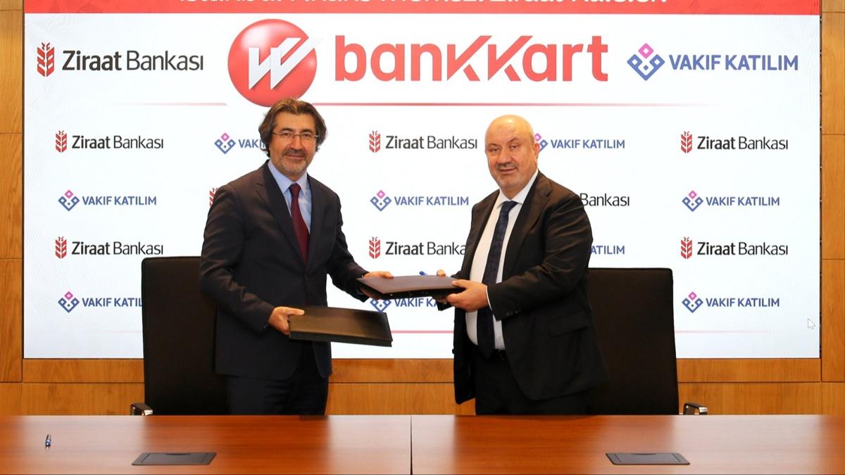 Ziraat Bankas ve Vakf Katlm'dan Bankkart marka i birlii anlamas