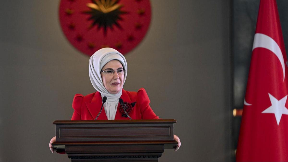 Emine Erdoan, LGS'ye girecek rencilere baarlar diledi