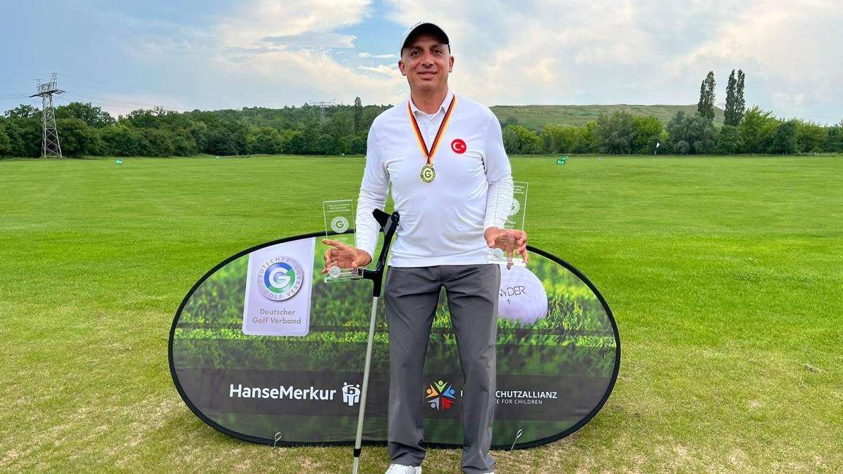 Milli golf Mehmet Kazan, Almanya'da ampiyon oldu