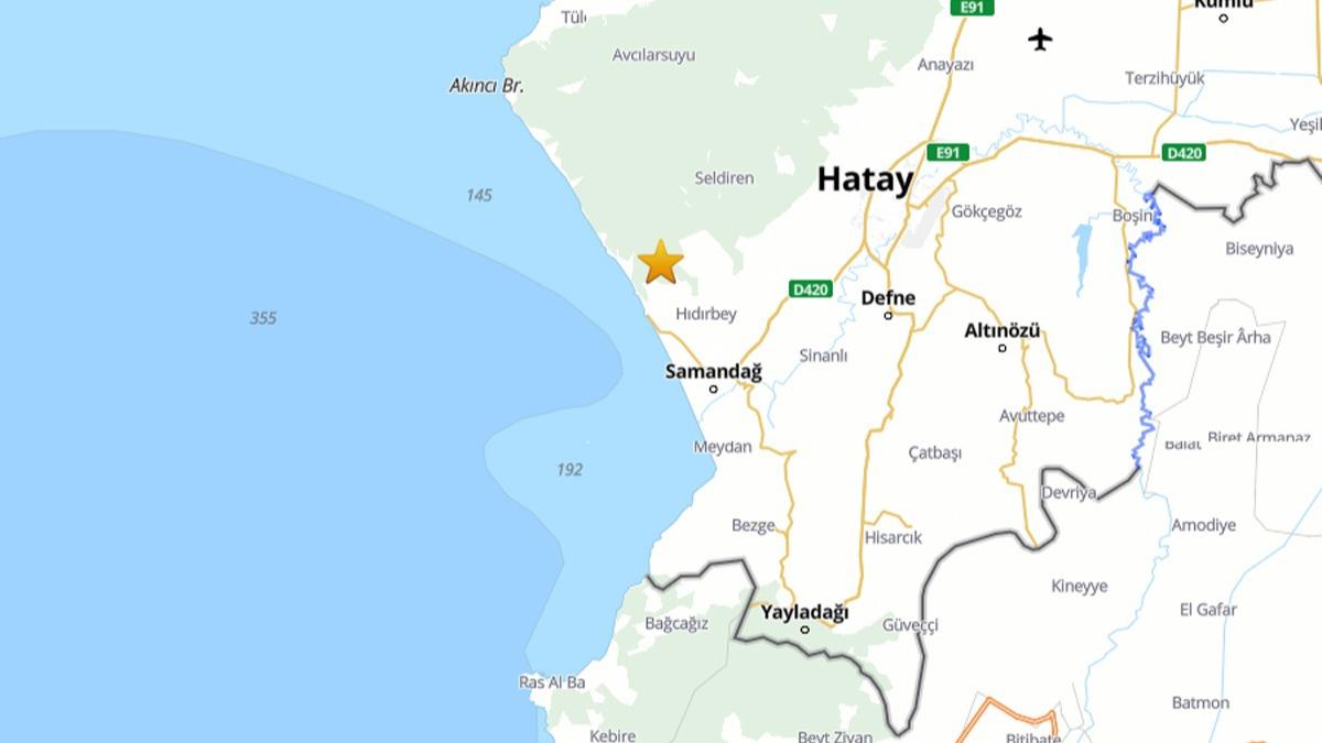 Hatay'da 4.1 byklnde deprem