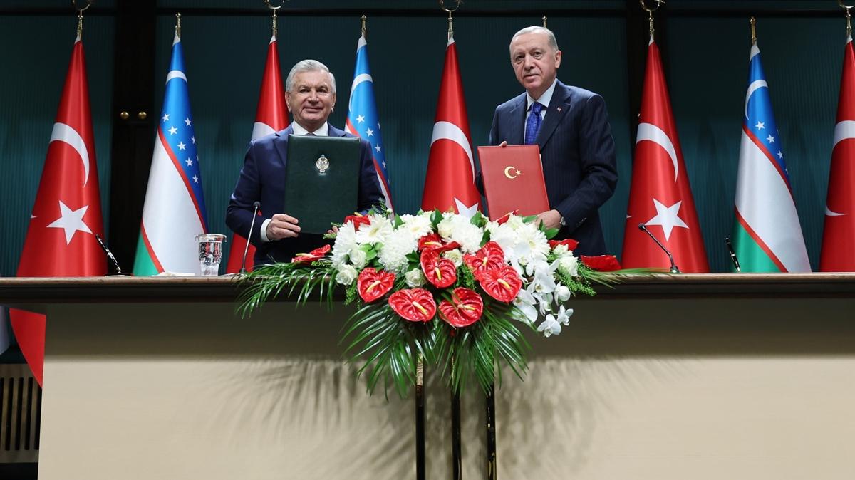 Trkiye-zbekistan ortakl: ki lke arasnda 18 anlama imzaland