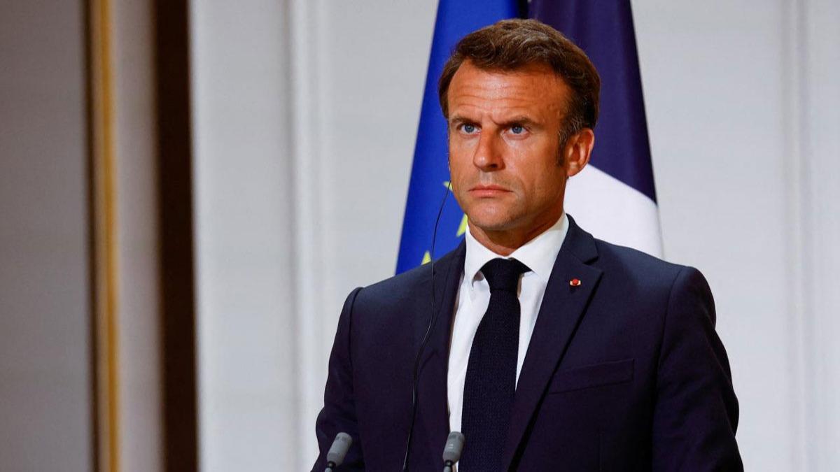 Macron, Filistin devletini tanmak iin uygun zamann gelmediini savundu