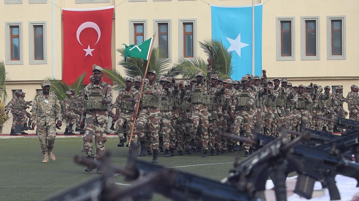 Somali'nin 13. Kartal Taburu Trkiye'deki eitimini tamamlad