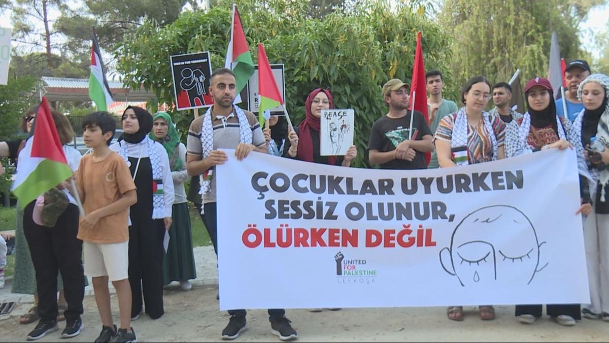 KKTC'de srail protestosu 