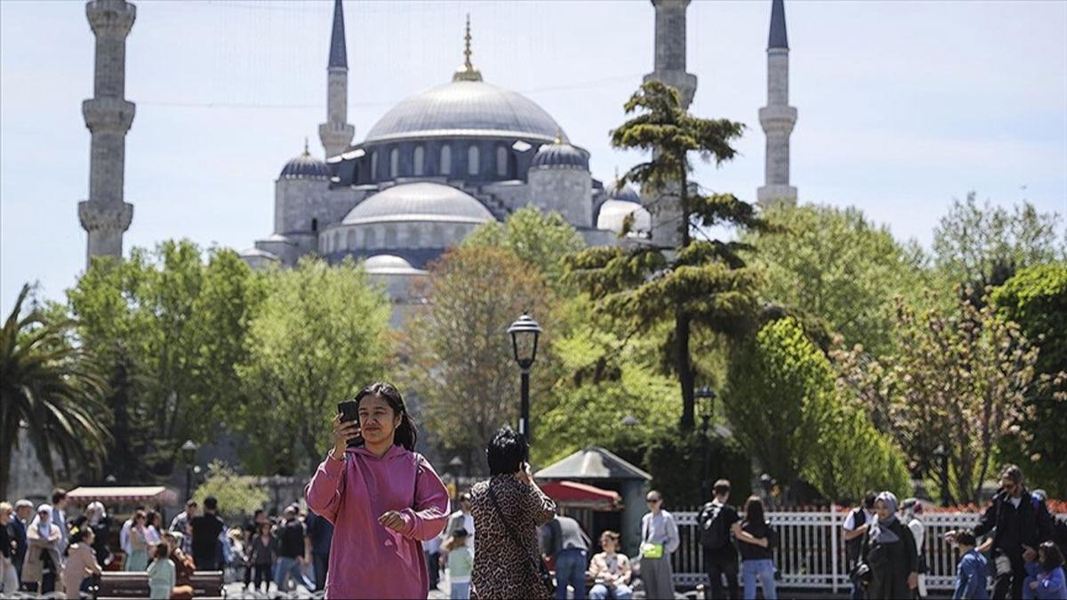 stanbul yln ilk 4 aynda 5,2 milyon yabanc turist arlad