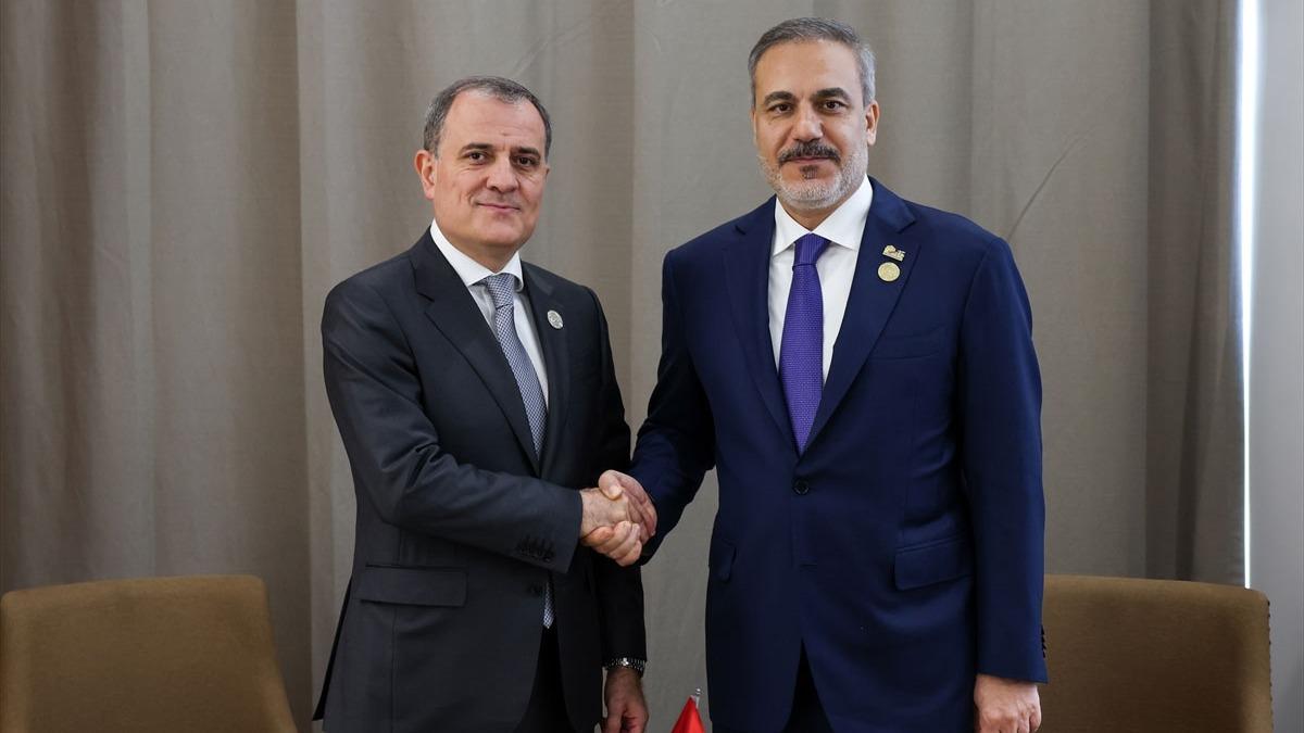 Bakan Fidan, Azerbaycanl mevkida Bayramov ile grt