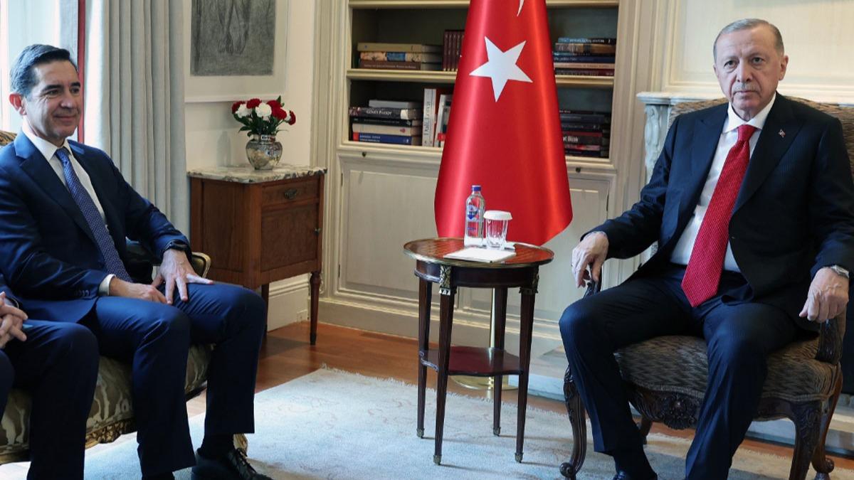 Cumhurbakan Erdoan, BBVA cra Kurulu Bakan Vila'y kabul etti