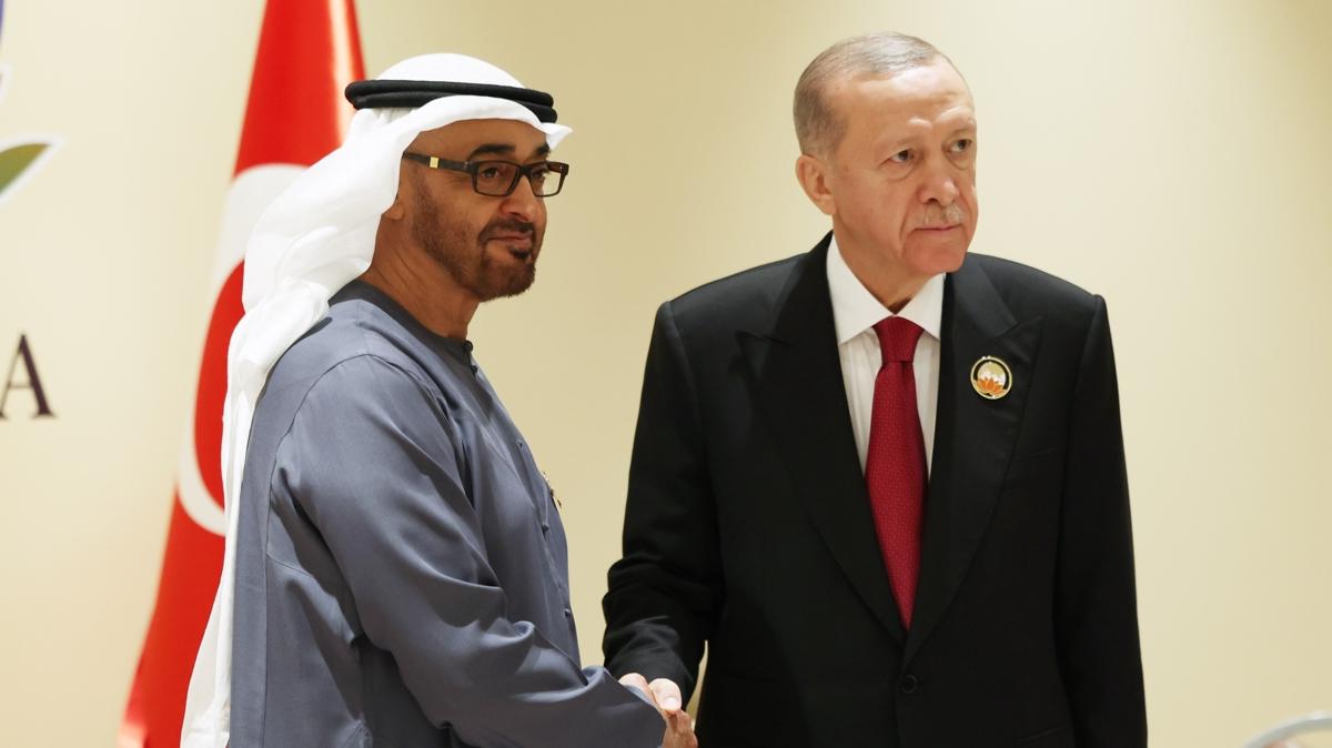 talya'da Gazze diplomasisi... Cumhurbakan Erdoan, Zayed Al Nahyan ile grt