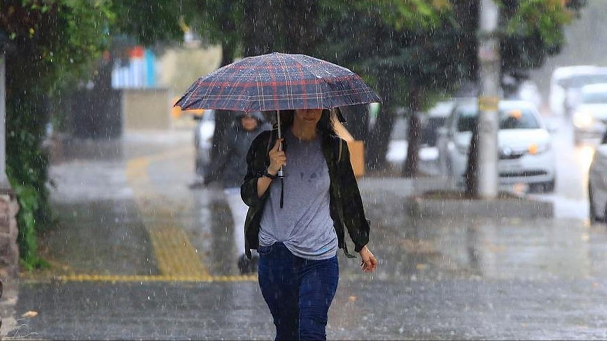 Meteoroloji baz iller iin uyard: Kuvvetli saanak geliyor