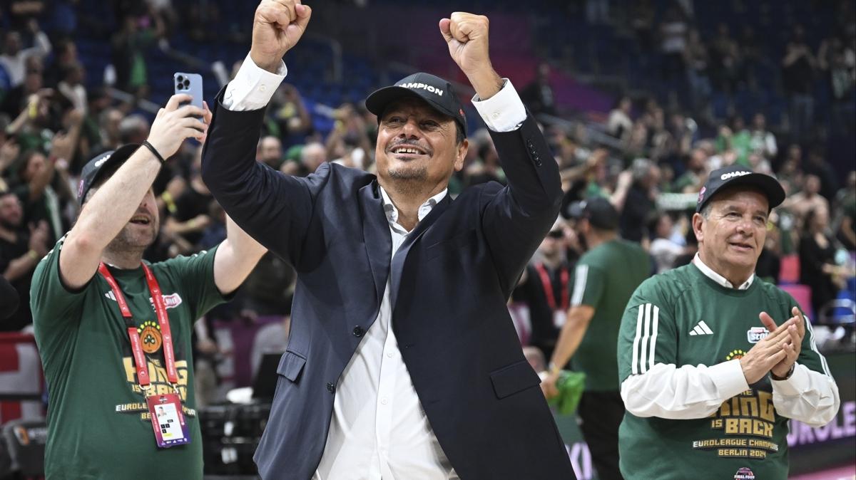 Yunanistan'da ampiyon Ergin Ataman'l Panathinaikos!