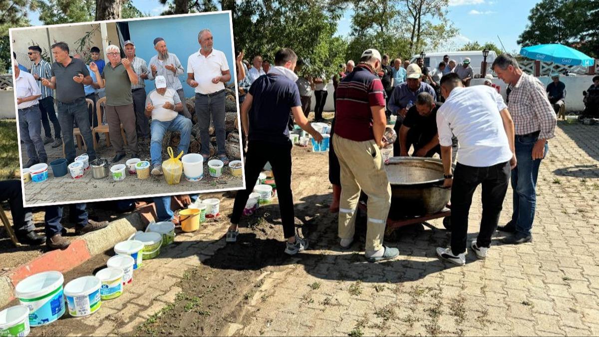 Osmanl'dan beri yaplan gelenek... Bu kyde kurban eti girmeyen ev kalmyor