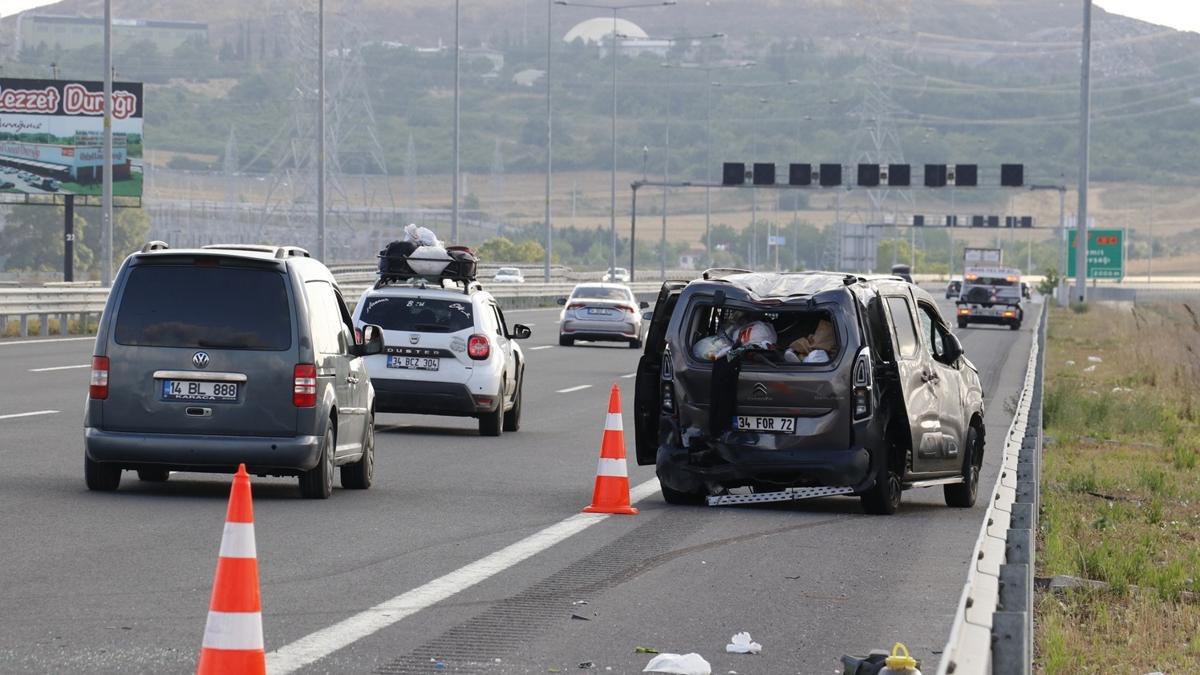 Kuzey Marmara Otoyolu'nda trafik kazas: 7 yaral