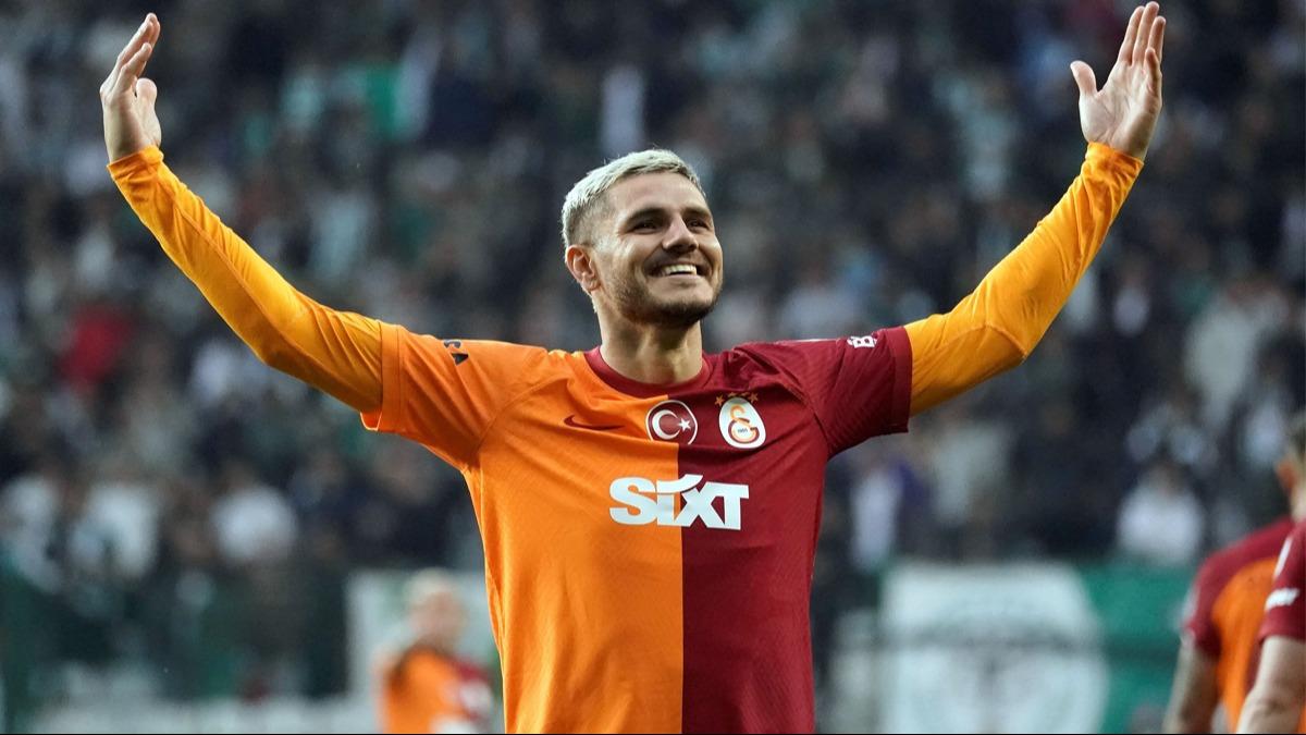 Mjdeyi Mauro Icardi verdi! ''Bir yl daha Galatasaray'daym''