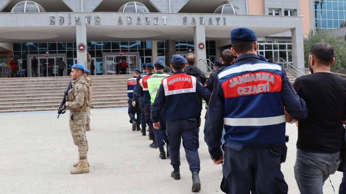 Edirne'de FET, PKK ve DHKP-C terr rgt yesi 16 zanl yakaland