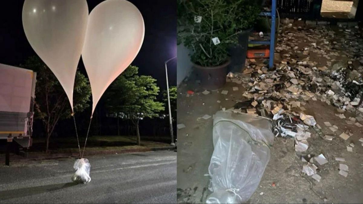 Kuzey Kore'den gneye p dolu 350 balon! Atklarda parazite rastland