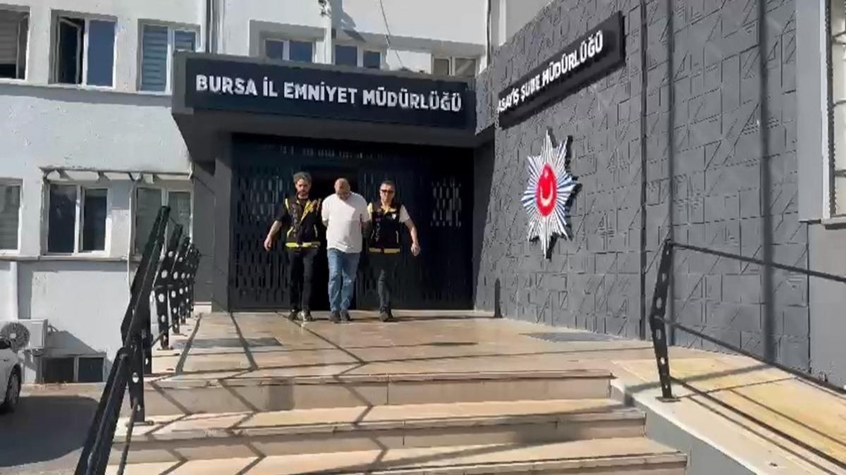 Bursa'da husumetlisini bandan tabancayla vuran zanl gzaltna alnd