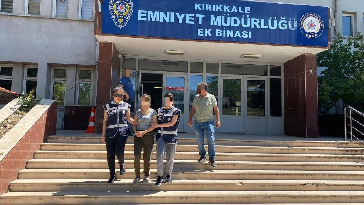 Krkkale'de 103 farkl hapis cezas bulunan firari kadn yakaland 