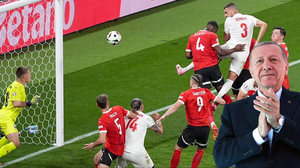 Cumhurbakan Erdoan'dan A Milli Futbol Takm'na tebrik telefonu: Seni gzlerinden pyorum
