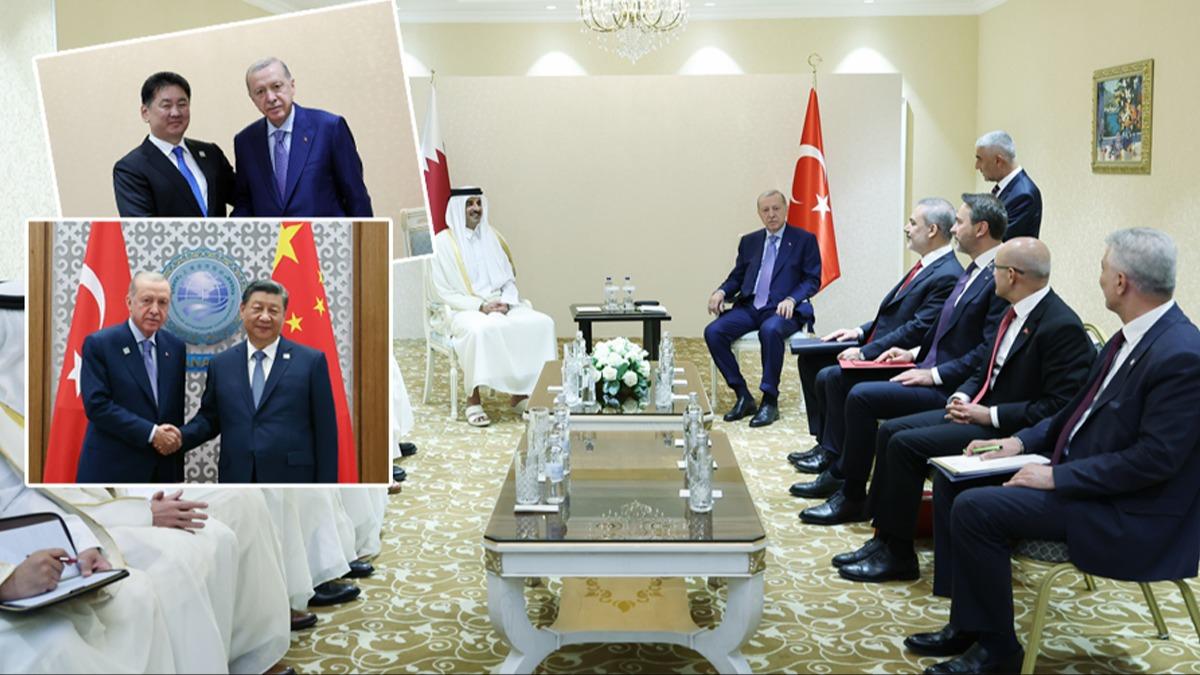 Cumhurbakan Erdoan'dan Astana'da diplomasi trafii