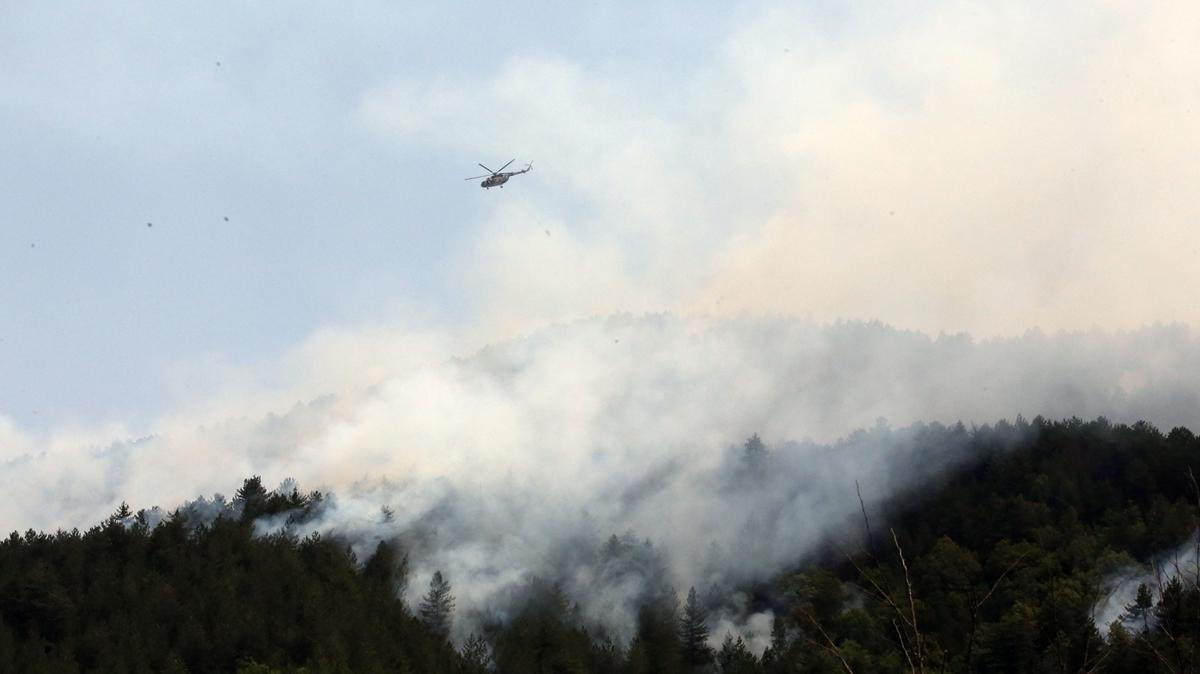 Kastamonu'da orman yangn: Mdahale sryor