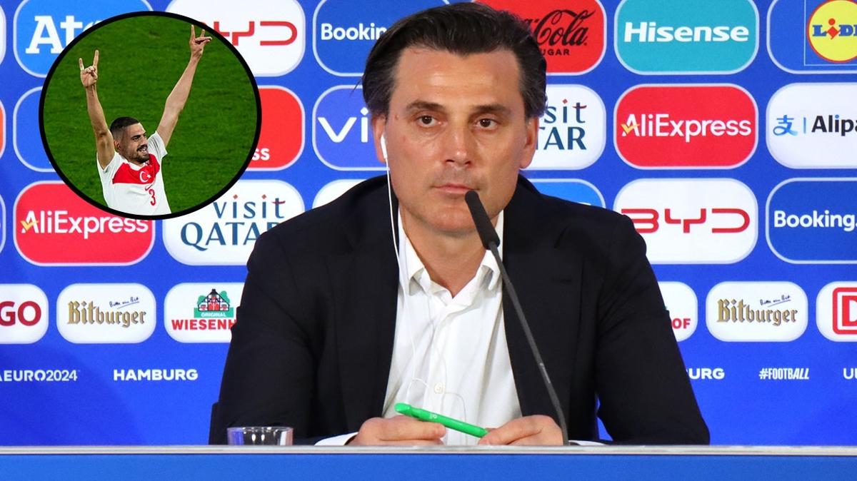 ''Bizi daha ok motive edecek'' Montella'dan Merih Demiral'a verilen cezaya tepki!