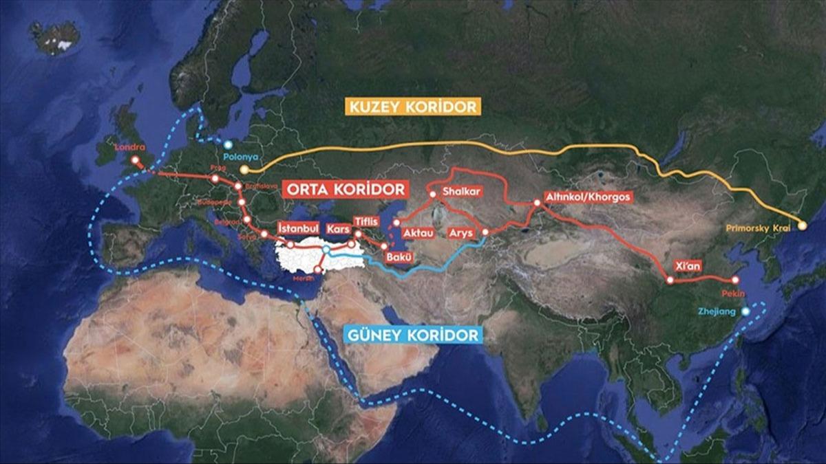 Ktalar aras Trk kprs... ye lkelerden stratejik ''Orta Koridor'' taahhd