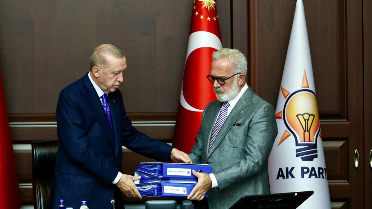 Milyonlar ilgilendiren tasar Cumhurbakan Erdoan'a sunuldu