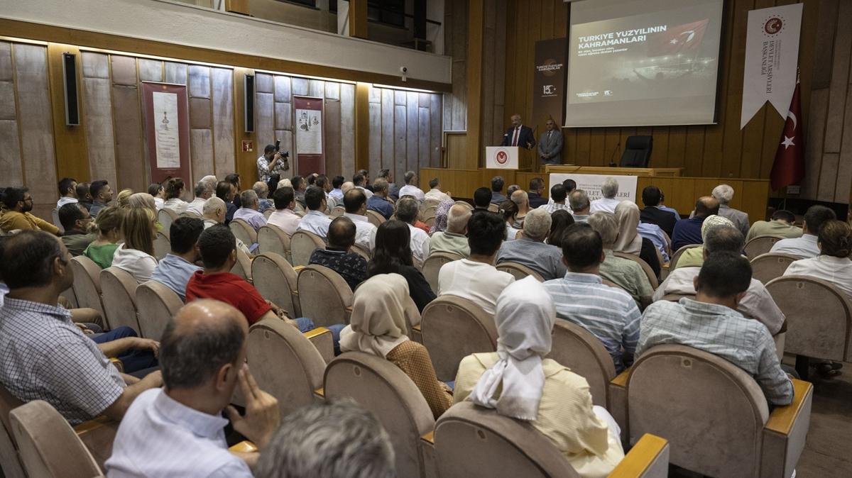 Cumhurbakanl Devlet Arivleri Bakanl, 15 Temmuz anma program dzenledi