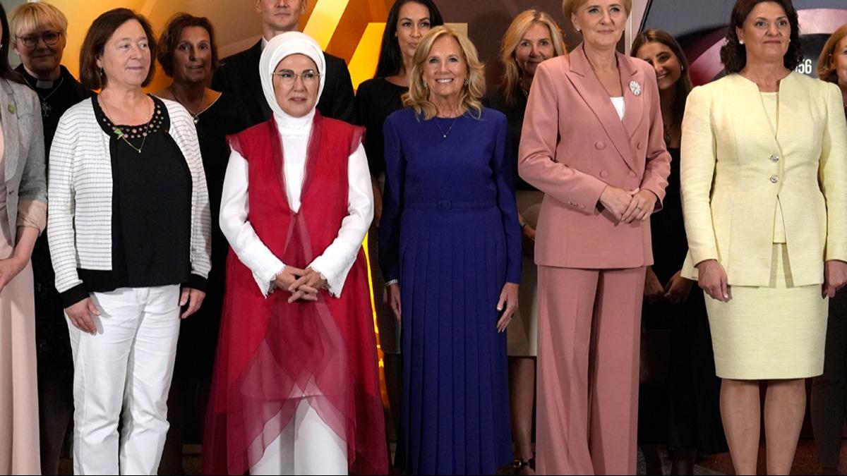 Emine Erdoan'dan NATO Zirvesi paylam: Ortak deerlerimizi pekitirmek adna byk nem tayor