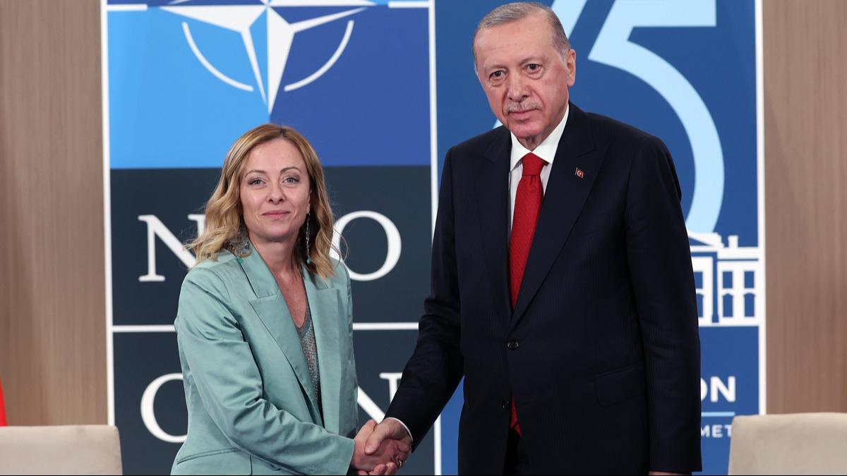 talya'dan Meloni-Erdoan grmesine ilikin aklama: NATO'nun gney kanadnda koordinasyonun glendirilmesi ele alnd