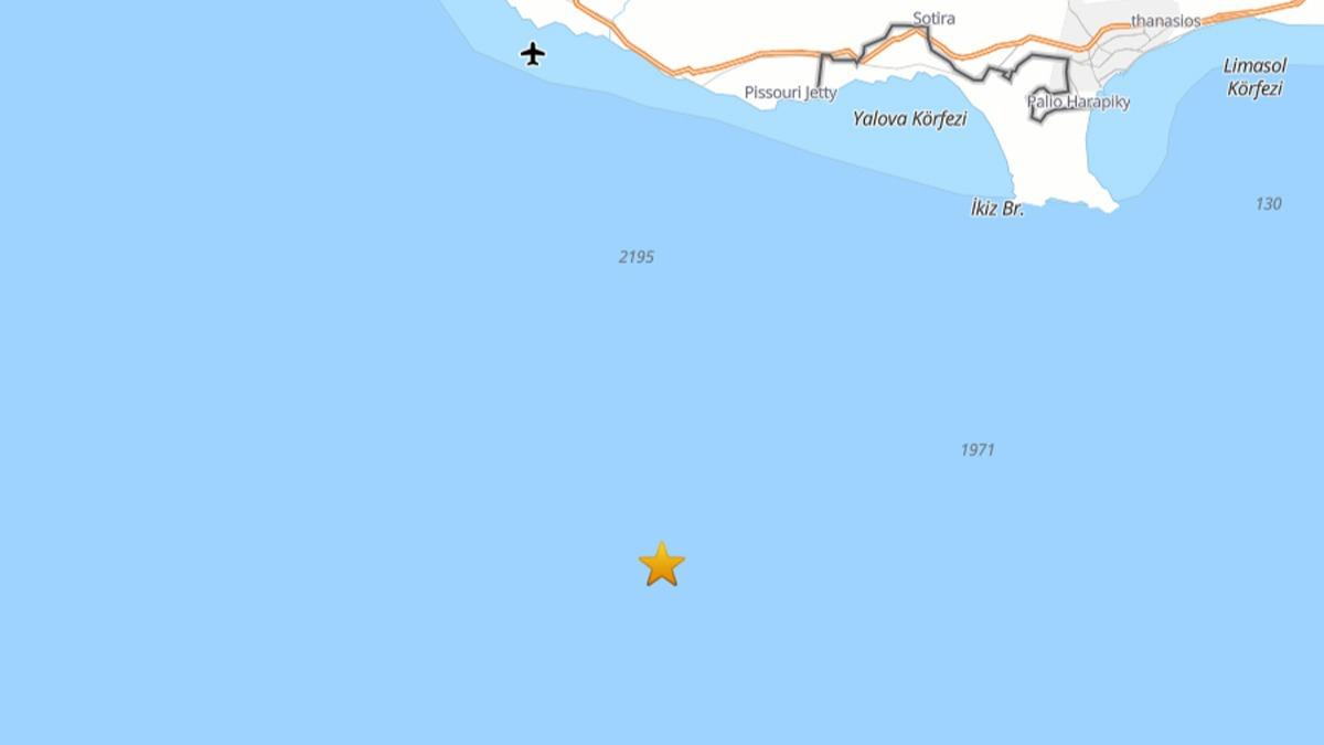 Akdeniz'de 4.0 byklnde deprem