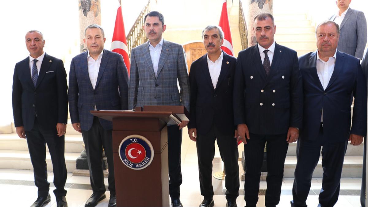 Bakan Kurum, Kilis'te: Evine girmeyen hibir depremzede kardeimiz kalmasn istiyoruz