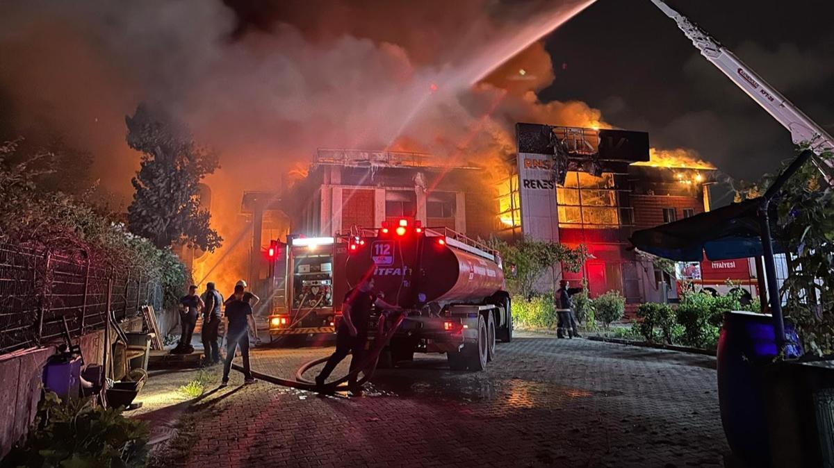 Sakarya'da fabrika yangn