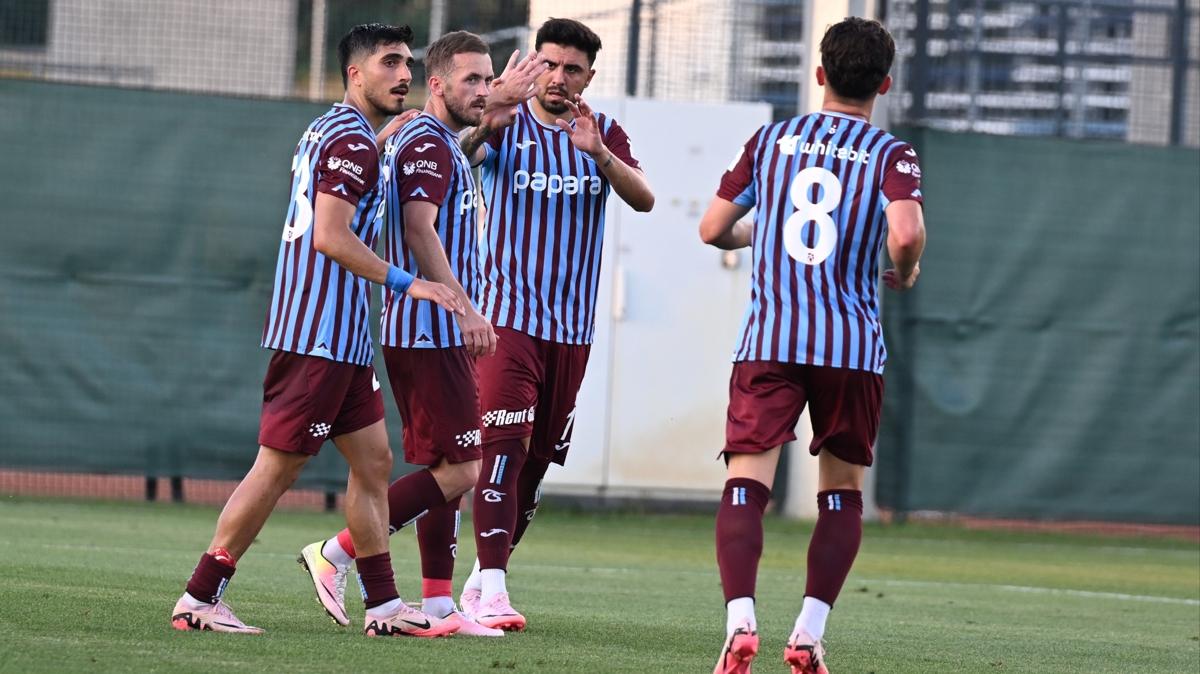 Trabzonspor, hazrlk manda 3 golle gld