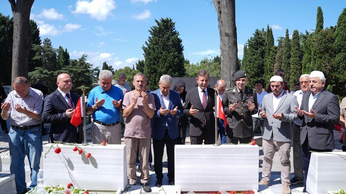 15 Temmuz ehitleri Edirnekap'da dualarla anld