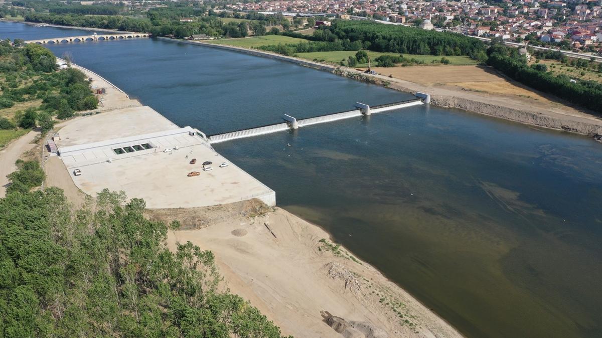 Meri Nehri'nde elektrik retimi! Deneme almalarna baland