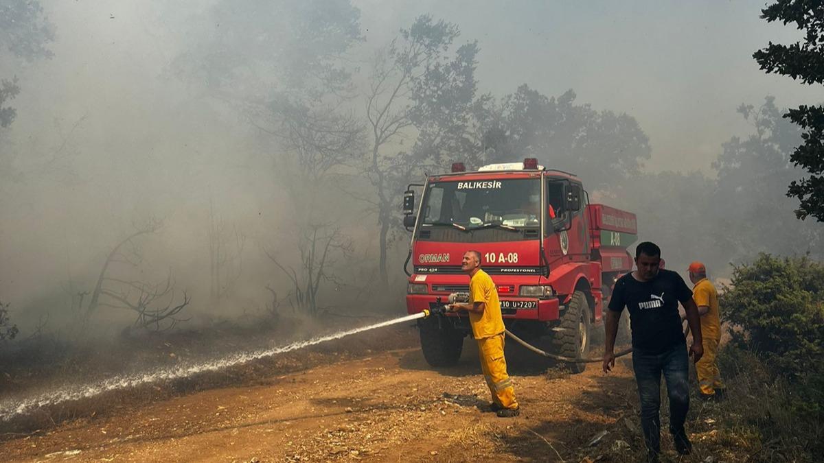 Balkesir'de orman yangnna hzl mdahale 