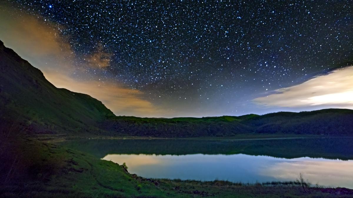 Nemrut'un byl gzellii gece grntlendi