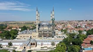 Selimiye'nin minareleri yenilendi