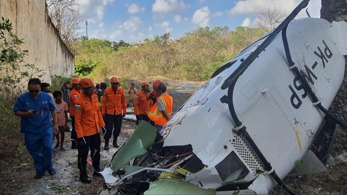 Bali'de helikopter kaza krma urad