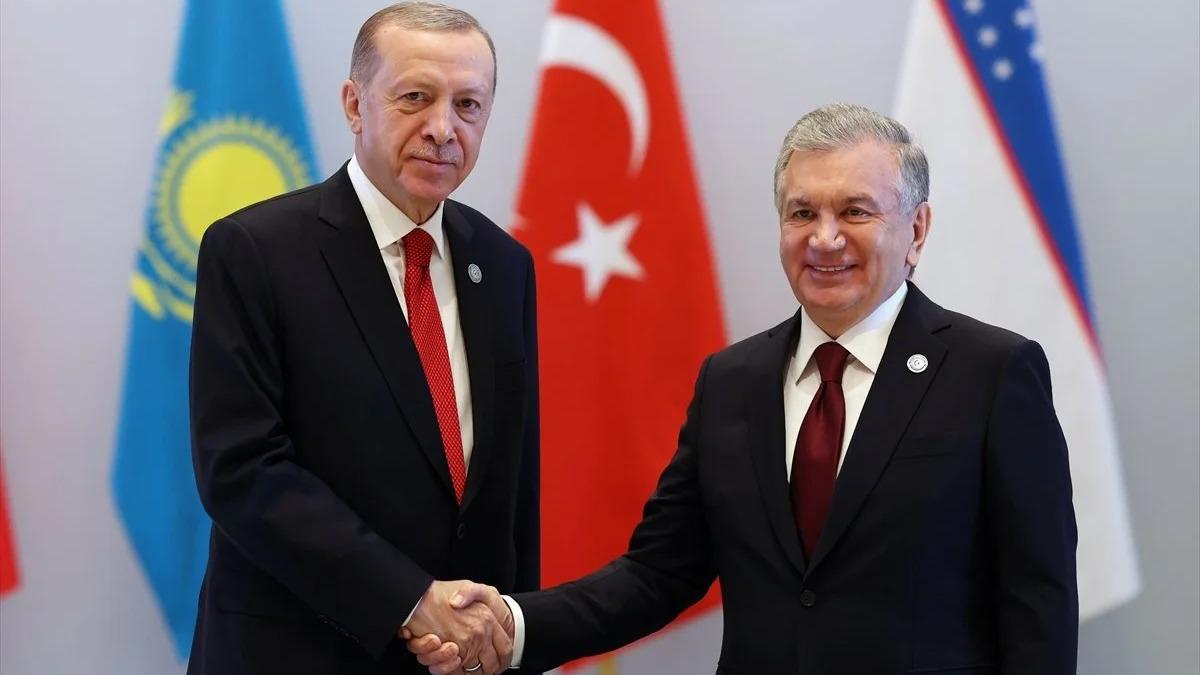 Cumhurbakan Erdoan, Mirziyoyev ile grt