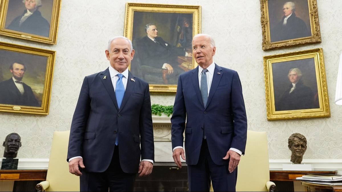 Biden, Beyaz Saray'da Netanyahu ile grt