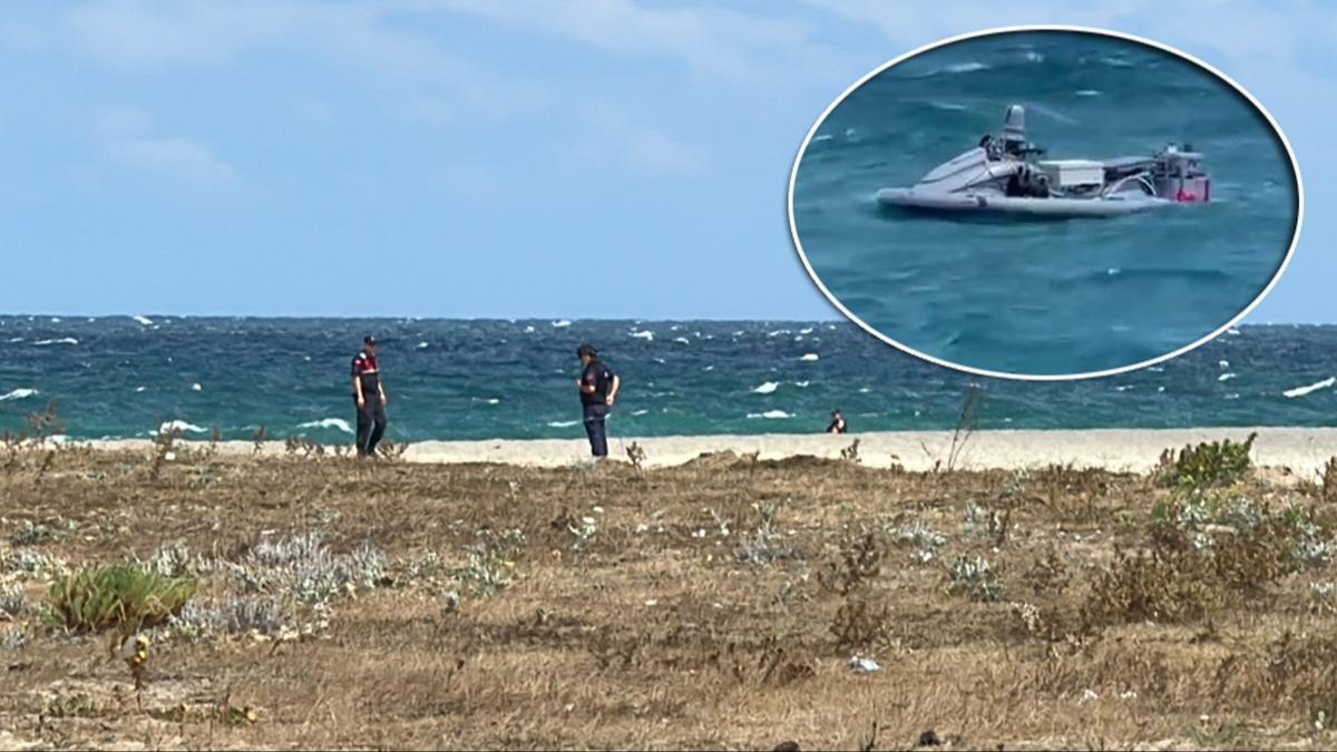 atalca Sahili'nde patlayc madde ykl jetski bulundu