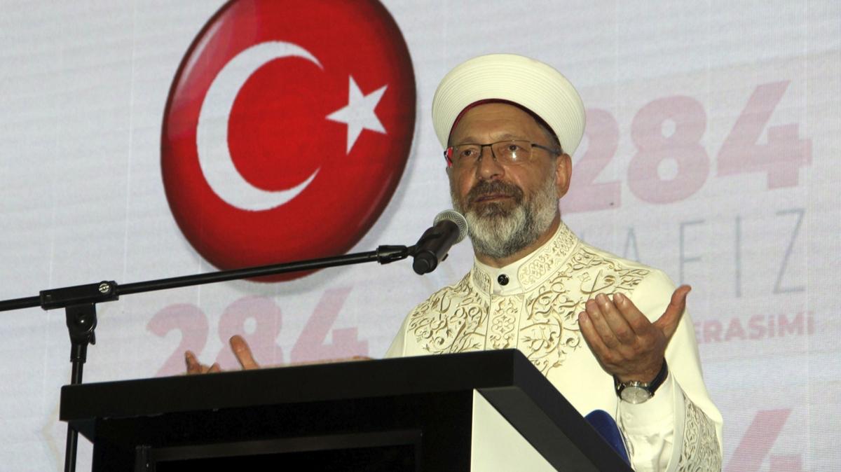 Diyanet leri Bakan: Filistin'de, Gazze'de zalim Siyonistler Mslmanlar katlediyor