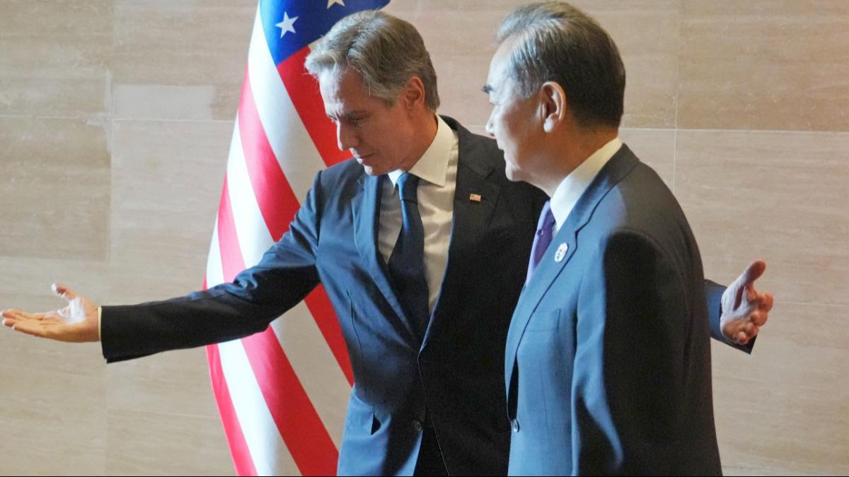 ABD Dileri Bakan Blinken, inli mevkida ile grt! Rusya ve Tayvan dosyas ele alnd
